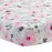 Bedtime Originals Blossom Pink/Gray Watercolor Floral Baby Fitted Crib Sheet