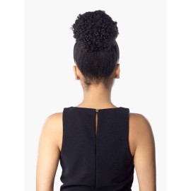 Sensationnel Instant Pony Half Wig AFRO PUFF MEDIUM - Synthetic pony tail and updo with adjustable drawstring for seamless pony styles - INSTANTPONY AFRO PUFF MEDIUM (1)