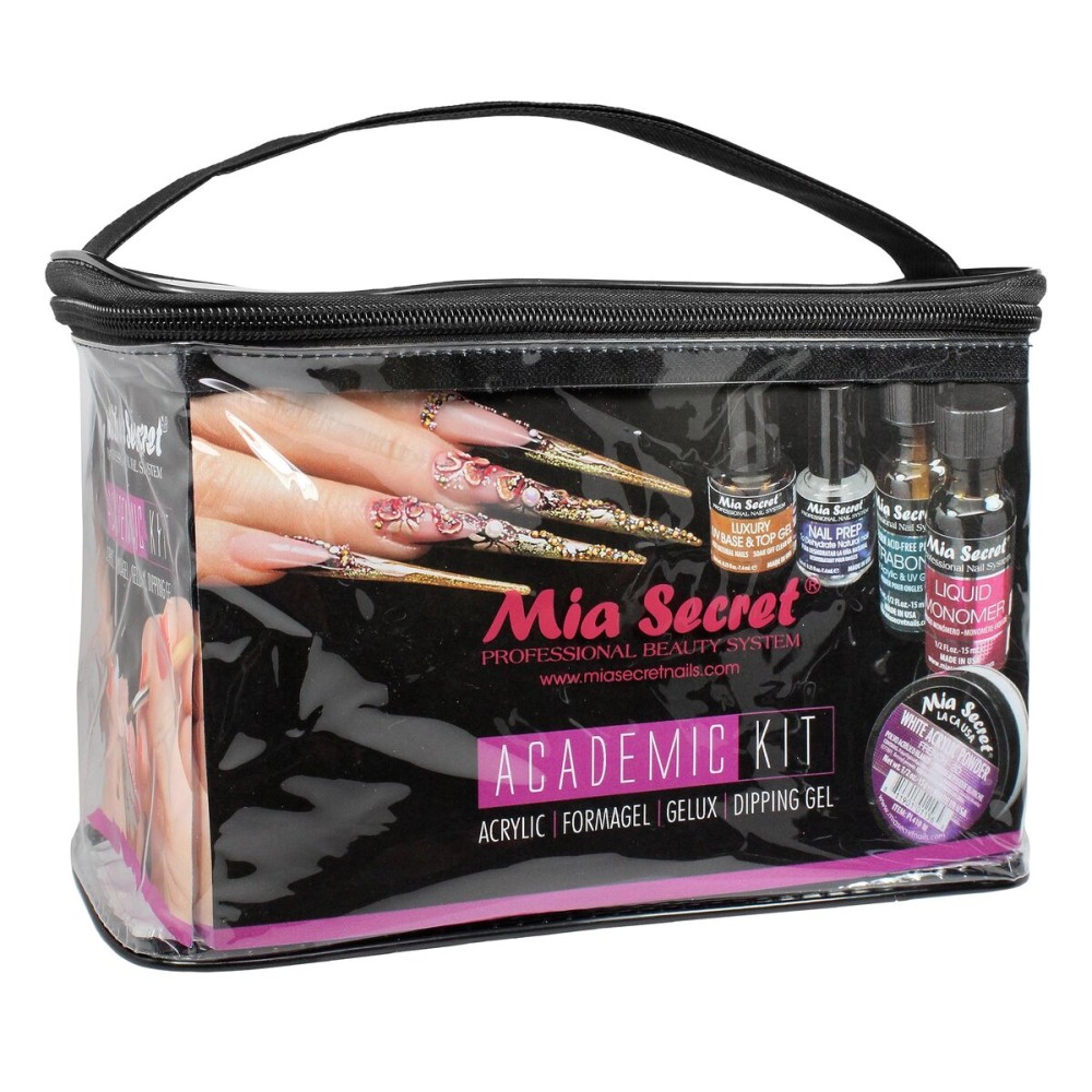 Mia Secret Professional Academic Nail Kit for Acrylic, Formagel,Gelux & Dip Gel Set For Beginners - Students (Kit-A08) Mia Secret Professional Academic Nail Kit for Acrylic, Formagel,Gelux & Dip Gel Set For Beginners - Students (Kit-A08)