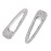 2PCS Big Silver Hair Clips Barrettes Glitter Rhinestones Hair Pins Decorations Hair Accessories for Lady, Women and Girls (Silver)