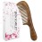 ERZA SCARLET Hair Comb Wooden Wide Tooth Comb for Curly Hair Detangling Green Sandalwood Comb