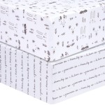 Sammy & Lou Scandi Animals 2-Pack Microfiber Fitted Crib Sheet Set, Fits Standard Crib Mattress 28 in x 52 in; Fully Elasticized,