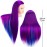 MYSWEETY 28 Mannequin Head With Hair - Styling Training Manikin Cosmetology Doll Synthetic Fiber Hair, Table Clamp & Braiding Kit - Purple