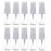 LASSUM 10 Pack 10ml/0.35oz Fine Mist Spray Bottle Clear Plastic Mini Spray Bottle for Essential Oils Makeup and Perfume