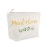 ELEGANTPARK Maid of Honor Bridesmaid Cosmetic Bag Travel Makeup Bag for Women Bridal Shower Gifts Wedding Party Pouch Zipper Canvas