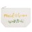 ELEGANTPARK Maid of Honor Bridesmaid Cosmetic Bag Travel Makeup Bag for Women Bridal Shower Gifts Wedding Party Pouch Zipper Canvas