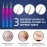 Pimple Popper Tool Kit - Ybaoo 10 Pcs Blackhead Remover Comedone Extractor Kit with Metal Case for Quick and Easy Removal of Blackheads, Zit Removing, Facial and Nose(Colorful)