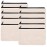LifeUnite 10 PCS Canvas Makeup Bag Cosmetic Pouch Blank Zipper Bag-9.1  5.9 inch