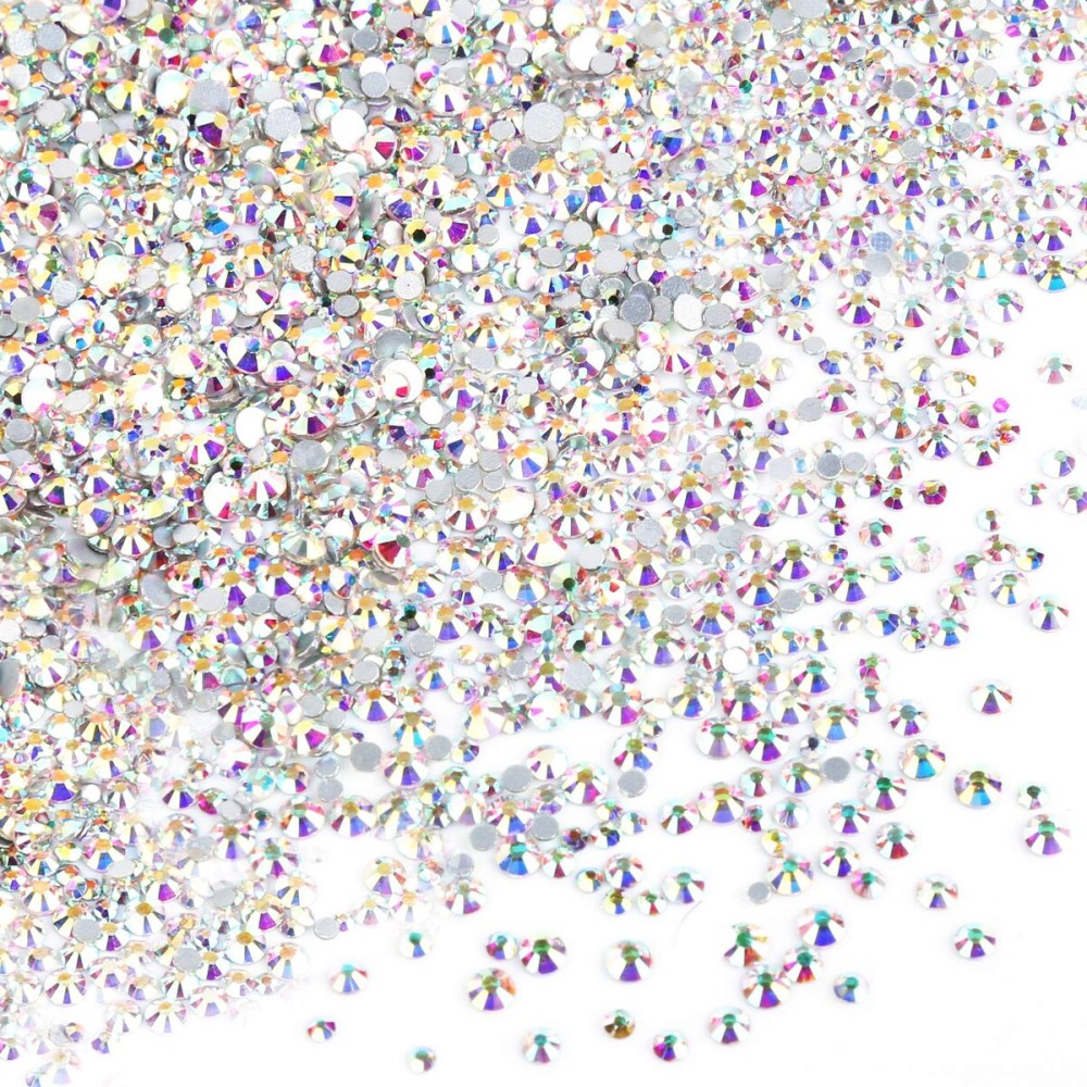 Nail Crystals, YGDZ 1728pcs Nail Art Rhinestone AB Nail Crystal Gems Stones for Nail Art Design Craft Decoration, 288pcs for Each Size (SS3 4 5 6 8 10) (Crystals AB) Nail Crystals, YGDZ 1728pcs Nail Art Rhinestone AB Nail Crystal Gems Stones for Nail Art Design Craft Decoration, 288pcs for Each Size (SS3 4 5 6 8 10) (Crystals AB)