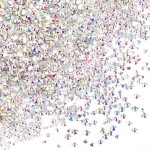 Nail Crystals, YGDZ 1728pcs Nail Art Rhinestone AB Nail Crystal Gems Stones for Nail Art Design Craft Decoration, 288pcs for Each Size (SS3 4 5 6 8 10) (Crystals AB)