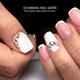 Nail Crystals, YGDZ 1728pcs Nail Art Rhinestone AB Nail Crystal Gems Stones for Nail Art Design Craft Decoration, 288pcs for Each Size (SS3 4 5 6 8 10) (Crystals AB) Nail Crystals, YGDZ 1728pcs Nail Art Rhinestone AB Nail Crystal Gems Stones for Nail Art Design Craft Decoration, 288pcs for Each Size (SS3 4 5 6 8 10) (Crystals AB)