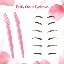 24 Pieces Eyebrow Razor Shaper Trimmer Shaver Women Men Facial Razor with Precision Cover by ACKLLR,Green Pink Yellow 24 Pieces Eyebrow Razor Shaper Trimmer Shaver Women Men Facial Razor with Precision Cover by ACKLLR,Green Pink Yellow