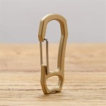 SZHOWORLD High Strength Brass Keychain Carabiner Clip EDC Spring Kits Key Ring Clasp Hook Nice Finish