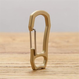 SZHOWORLD High Strength Brass Keychain Carabiner Clip EDC Spring Kits Key Ring Clasp Hook Nice Finish