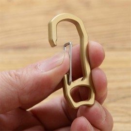 SZHOWORLD High Strength Brass Keychain Carabiner Clip EDC Spring Kits Key Ring Clasp Hook Nice Finish