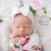 CanB Hair Bow Headband for Infant and Toddler - Stretchy Knot Nylon Baby Accessories (White)