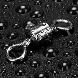 Siasky Fishing Swivels, 200pcs Barrel Swivels Fishing Stainless Steel Swivel Fishing for Saltwater Freshwater Fishing