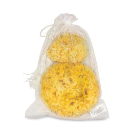Premium Natural Sea Wool Sponges - 2 Soft Real Sponges 6-7 (Large) & 3- 4 (Medium); Perfect Luxury Gift for Bath, Shower and Cosmetic Facial Cleansing by Constantia Beauty