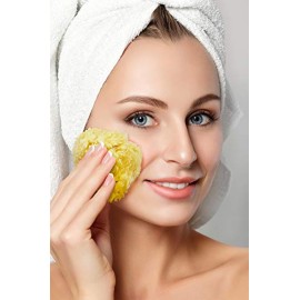 Premium Natural Sea Wool Sponges - 2 Soft Real Sponges 6-7 (Large) & 3- 4 (Medium); Perfect Luxury Gift for Bath, Shower and Cosmetic Facial Cleansing by Constantia Beauty