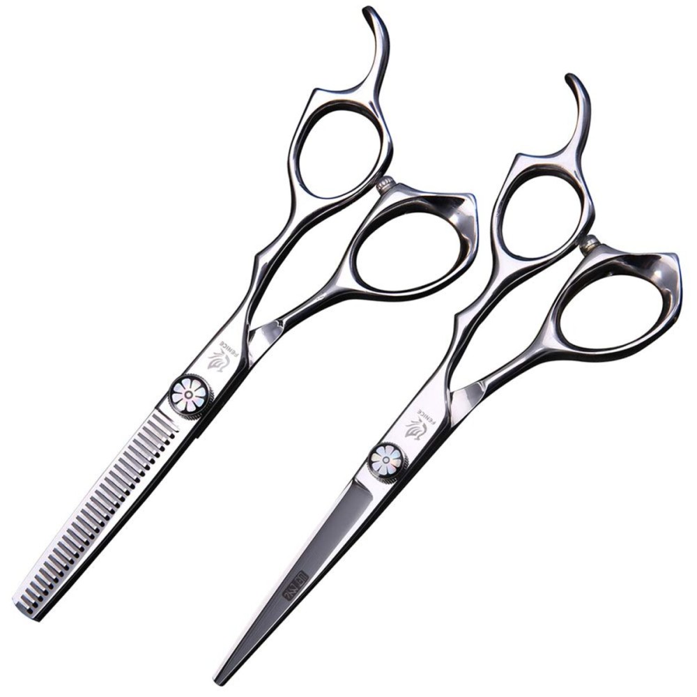 FENICE PEAK Professional Hair Cutting Thinning Shear- 8 in 1 Hairdressing Scissors Set - Barber Hair Cutting Scissors/Shears6.0 inch FENICE PEAK Professional Hair Cutting Thinning Shear- 8 in 1 Hairdressing Scissors Set - Barber Hair Cutting Scissors/Shears6.0 inch