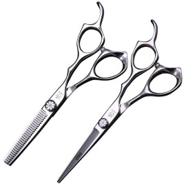 FENICE PEAK Professional Hair Cutting Thinning Shear- 8 in 1 Hairdressing Scissors Set - Barber Hair Cutting Scissors/Shears6.0 inch