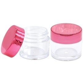 Beauticom 7 Gram / 7 ML Thick Wall Round Leak Proof Clear Acrylic Jars for Beauty, Cream, Cosmetics, Salves, Scrubs (72 Pieces Bottom Clear Base + 72 Pieces Lids, Metallic Rose Pink Gold) Beauticom 7 Gram / 7 ML Thick Wall Round Leak Proof Clear Acrylic Jars for Beauty, Cream, Cosmetics, Salves, Scrubs (72 Pieces Bottom Clear Base + 72 Pieces Lids, Metallic Rose Pink Gold)