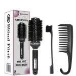 1.8 Inch (43mm)- Round Hair Brush for Blow Drying & Styling Nano Technology Ceramic Ionic - Premium Brush with Boar Bristles and Nylon + Bonus 4 Duckbill Hair Clips