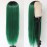 QD-Tizer Lace Front Wigs, Long Straight Hair Ombre Green Wig Glueless Heat Resistant Fiber Hair Synthetic Lace Front Wigs for Fashion Women