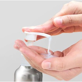 3Pcs 4 Ounce Aluminum Lotion Pump Bottle with Black PP Pump Head Empty Cosmetic Sample Dispenser Container Jar for Makeup Cream Emulsion Bath Shower Gel Shampoo