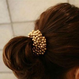 Aysekone 3 Pack Fashion Imitation Pearl Hair Accessories: Ties, Bands, Ropes, Rings, Scrunchies, Ponytail Holder for Women Girls