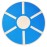 Fitvids Non-Slip Wooden Wobble Balance Board Core Trainer 15.55-inch Diameter with 360 Rotation for Stability Training, Blue