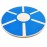 Fitvids Non-Slip Wooden Wobble Balance Board Core Trainer 15.55-inch Diameter with 360 Rotation for Stability Training, Blue