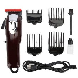 Hair Clipper, Professional USB Barbering Clipper Home Hair Cutting Kit with 4 Limit Combs for Men Women Kids Family Use