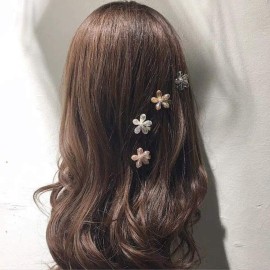 Crystal Hair Clips Small Pearl Hairpins Textention Fashion Hair Barrettes Decorative Bling Hair Accessories for Women Ladies