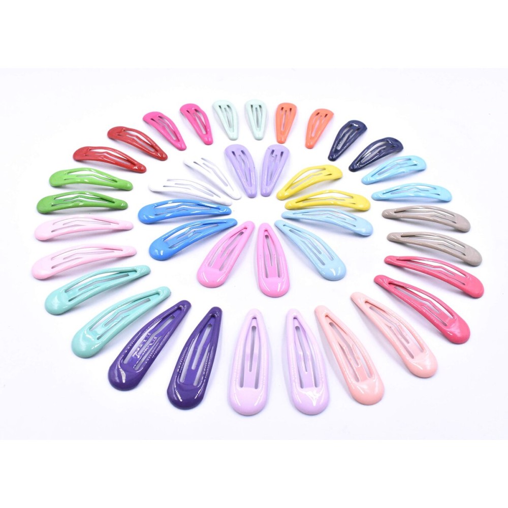Art&Beauty 20 Pairs Assorted Color Glossy Snap Prong Clips Non-Slip Hair Clips Barrettes for Girls Ladies Women Art&Beauty 20 Pairs Assorted Color Glossy Snap Prong Clips Non-Slip Hair Clips Barrettes for Girls Ladies Women