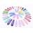 Art&Beauty 20 Pairs Assorted Color Glossy Snap Prong Clips Non-Slip Hair Clips Barrettes for Girls Ladies Women