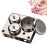 Nail Liquid Container, Mini Stainless Steel Dish Pot Liquid Powder Cup Lid Bowl Nail Art Tools Acrylic Nail Art Equipment Mini Bowl Cup Tray Pot Container Organizer Holder with Lid, 3pcs