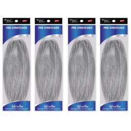 Foxy Silver (Foxy Braid - Easy Braid 18-4 Packs) - Synthetic Pre-Stretched Braiding Hair in 44