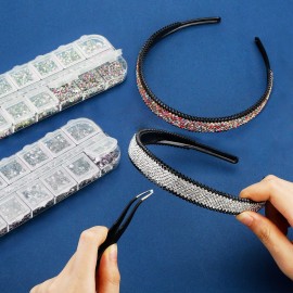 4488 Pieces Nail Art Rhinestones Crystal Flatback Rhinestones with Picker Pick Up Tweezers for Nails Art Clothes Shoes Bags Decoration(Colorful, AB Color and Clear) 4488 Pieces Nail Art Rhinestones Crystal Flatback Rhinestones with Picker Pick Up Tweezers for Nails Art Clothes Shoes Bags Decoration(Colorful, AB Color and Clear)