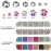 4488 Pieces Nail Art Rhinestones Crystal Flatback Rhinestones with Picker Pick Up Tweezers for Nails Art Clothes Shoes Bags Decoration(Colorful, AB Color and Clear)