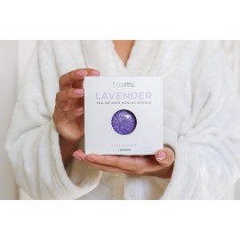 Teami Exfoliating Konjac Facial Sponge - Cleansing Pore Refining Face Sponges (Lavender)