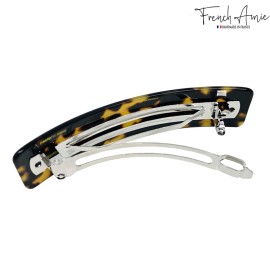 French Amie Long Rectangle Yellow Tokyo Celluloid Acetate Handmade Automatic Large Hair Clip Barrette (Yellow Tokyo) French Amie Long Rectangle Yellow Tokyo Celluloid Acetate Handmade Automatic Large Hair Clip Barrette (Yellow Tokyo)
