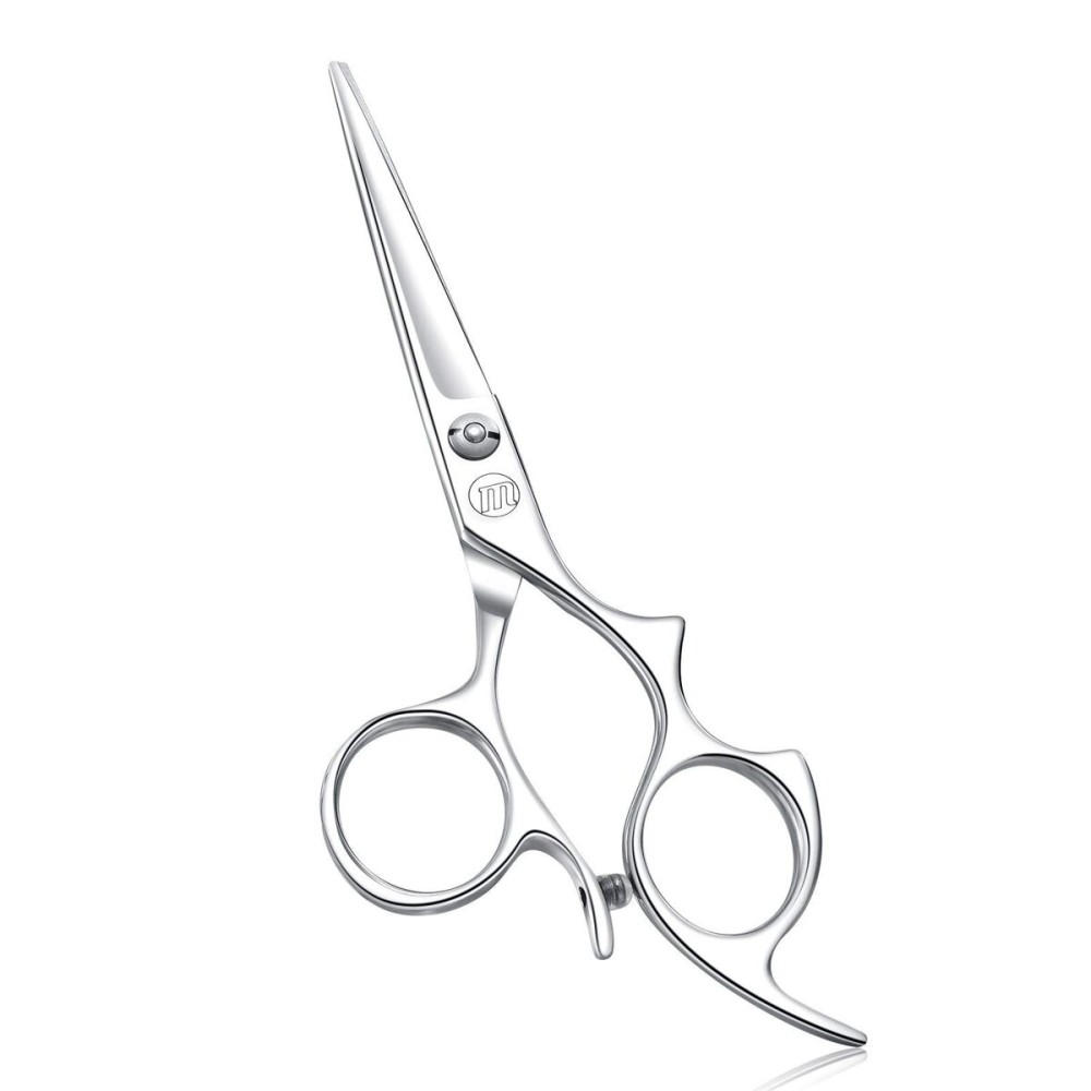 Moontay 6.0 Hair Cutting Shears with Large Finger Holes, Professional Barber Stylist Scissors, Salon Hair Cutting Scissors, 440C Japanese Stainless Steel, Silver Moontay 6.0 Hair Cutting Shears with Large Finger Holes, Professional Barber Stylist Scissors, Salon Hair Cutting Scissors, 440C Japanese Stainless Steel, Silver