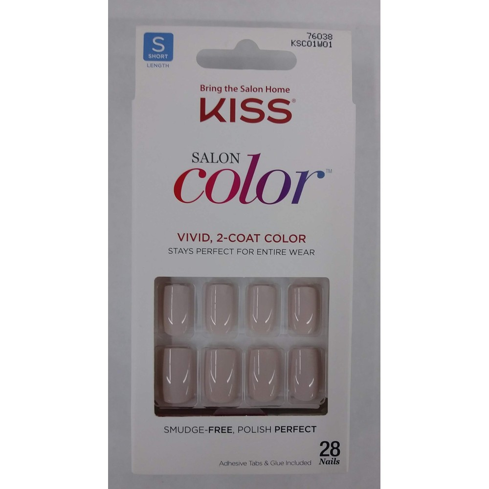 Kiss Salon Color Short Length Nails - 76038 Kiss Salon Color Short Length Nails - 76038