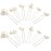 Sppry Wedding Pearl Hair Pins (12 PCS) - U Shaped Hair Accessories for Bridal Women (Silver)