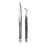 Alluring Silver Tweezers for Eyelash Extensions - Strong Curved, Straight