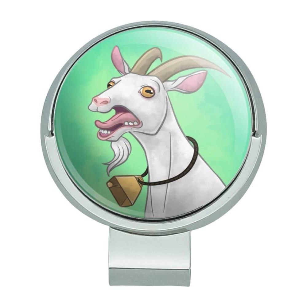 GRAPHICS & MORE Screaming Goat Golf Hat Clip with Magnetic Ball Marker