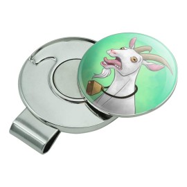 GRAPHICS & MORE Screaming Goat Golf Hat Clip with Magnetic Ball Marker