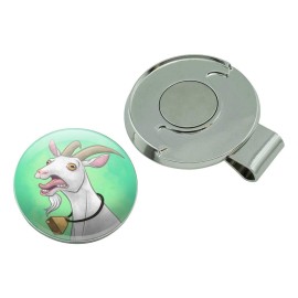 GRAPHICS & MORE Screaming Goat Golf Hat Clip with Magnetic Ball Marker
