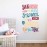 Colorful Inspirational Quote Wall Decal-Youre Braver Than You Believe,Stronger Than You Seem,Smarter Than You Think, Positive Quote Sticker for Kids Room Nursery,Classroom Decor